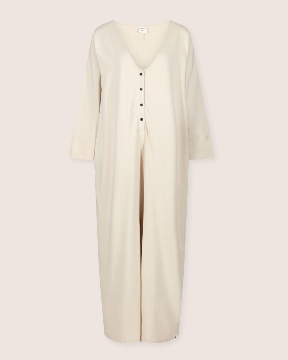 Turtledove London Cream V-Neck Jumpsuit
