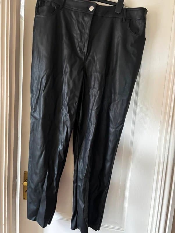 New Look Faux leather trousers