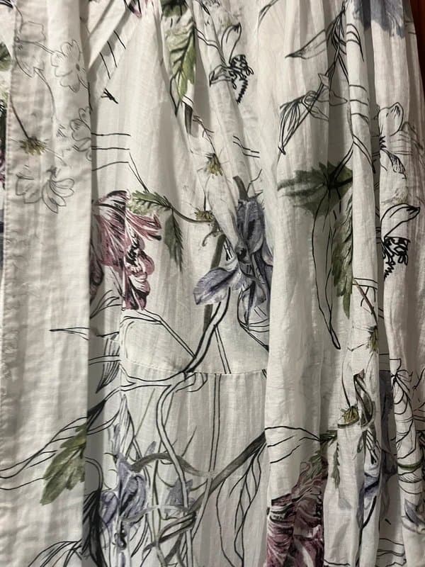 Karen Millen Karen Millen Lydia Millen Print Floral Silk / Cotton Mix Dress - UK12