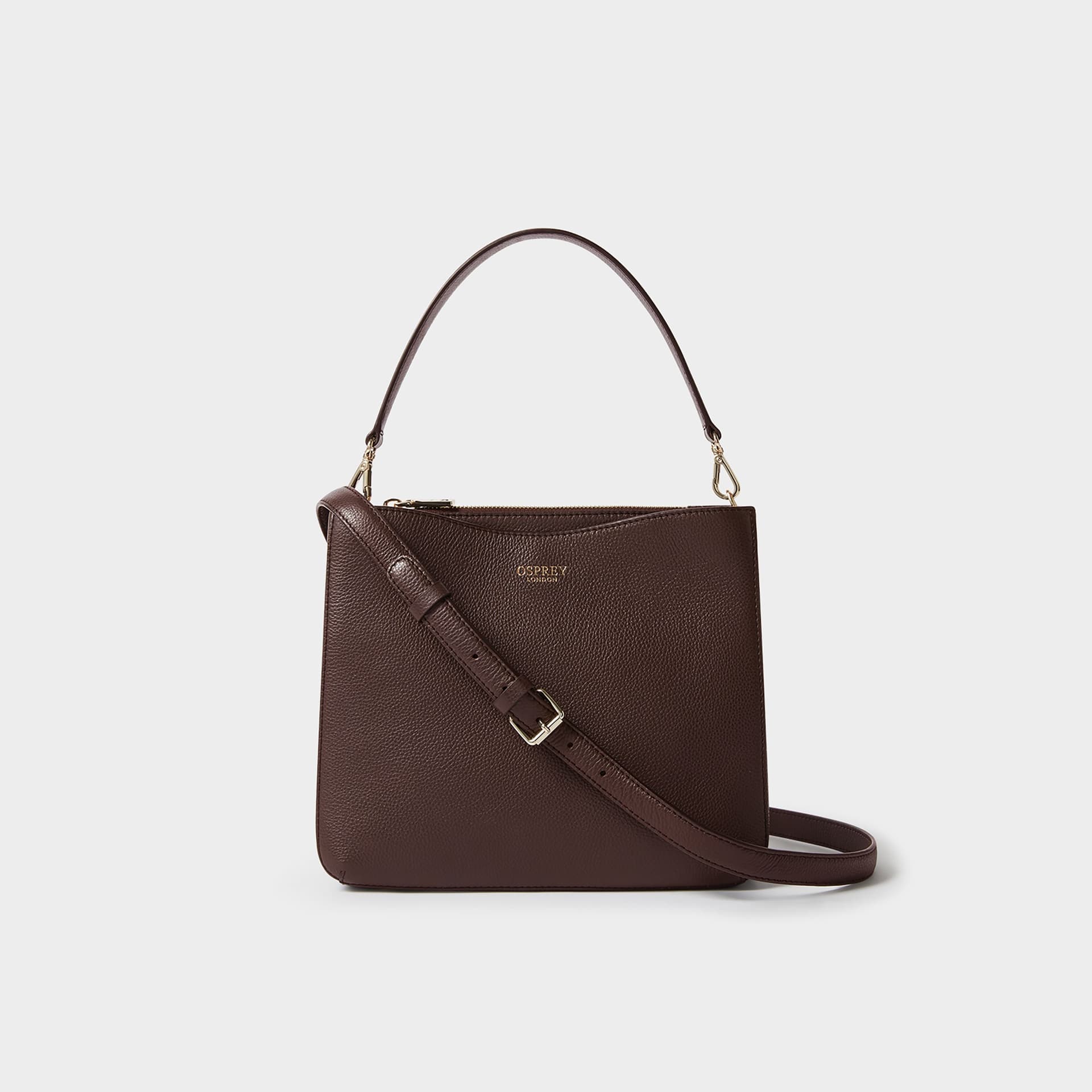 OSPREY LONDON OSPREY LONDON Women's The Winchester Leather Grab Bag in Chocolate