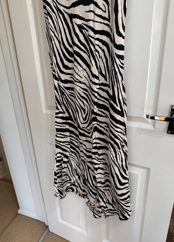 Primark Primark Zebra Print Midi Slip Dress – Size UK 8