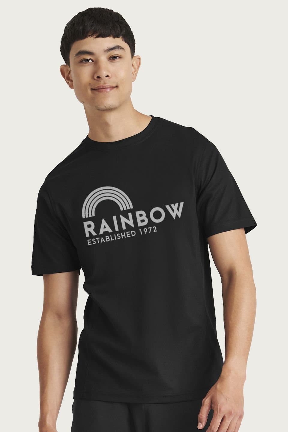 Rainbow Rainbow Men's Est 1972 Logo T-Shirt in Black