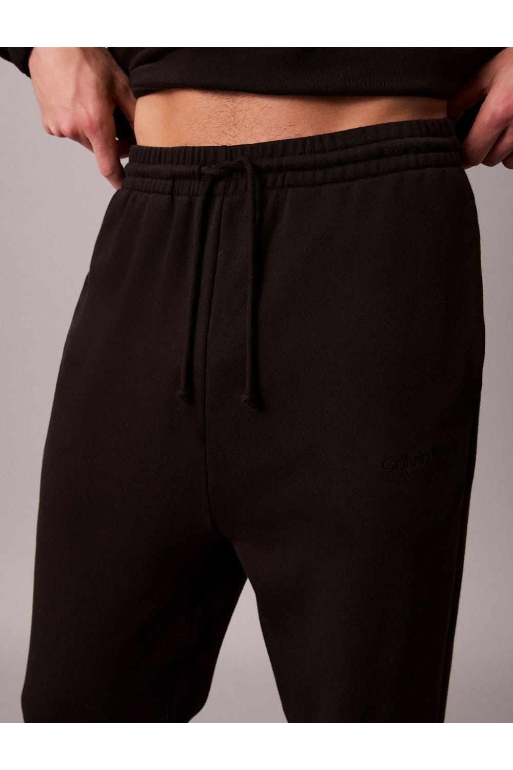 Calvin Klein Calvin Klein Men's Icon Cotton Terry Jogger Black - 4