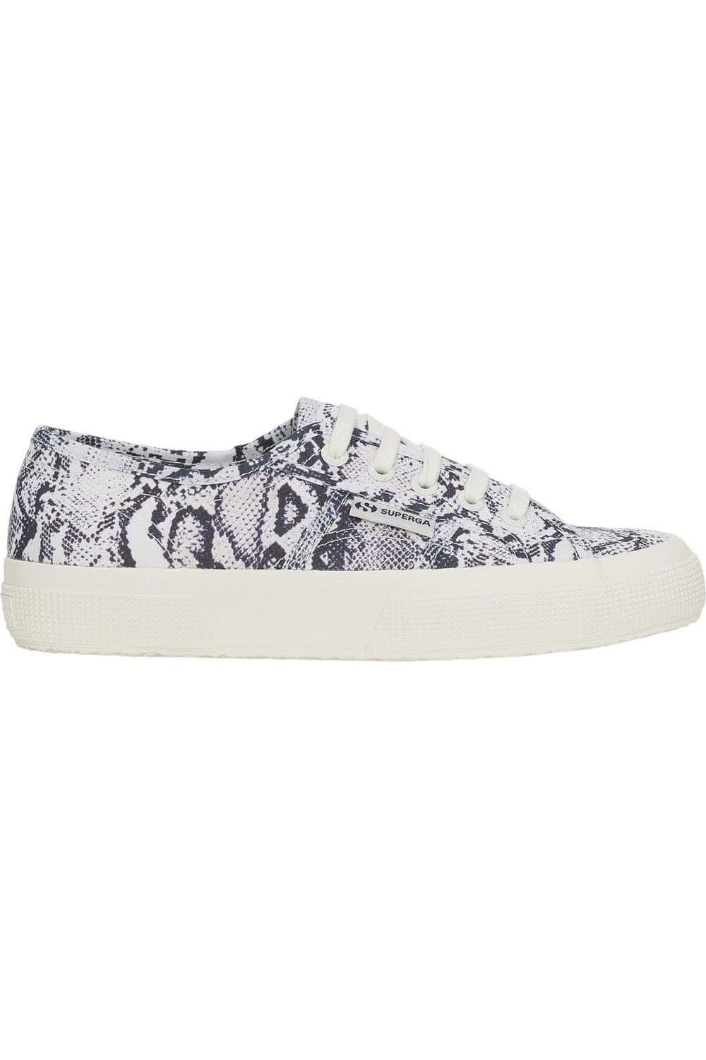 Superga Superga Women's 2750 Snakeskin Trainers in White
