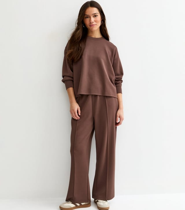 New Look Women's Petite Premium Dark Brown Sweatshirt New Look - 3