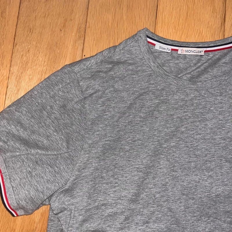 Moncler Grey men’s moncler tshirt