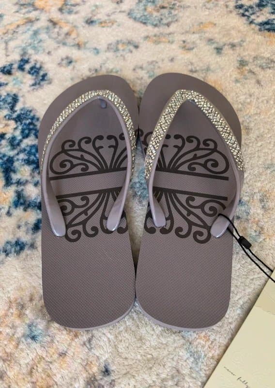 Never Fully Dressed BNWT Never Fully Dressed Diamante Flip Flops Size 37