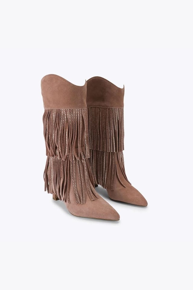 Steve Madden STEVE MADDEN Women's 'Torch Brown Suede' Suede Boots - 2
