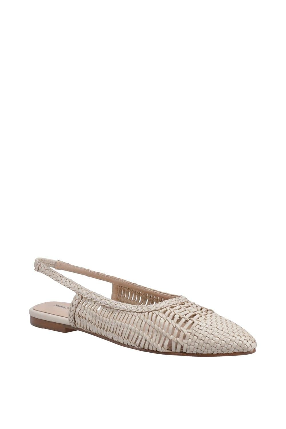 Hush Puppies Hush Puppies Women's Dalia Woven Slingback Ballerinas in Cream