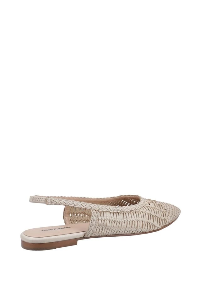 Hush Puppies Hush Puppies Women's Dalia Woven Slingback Ballerinas in Cream - 2