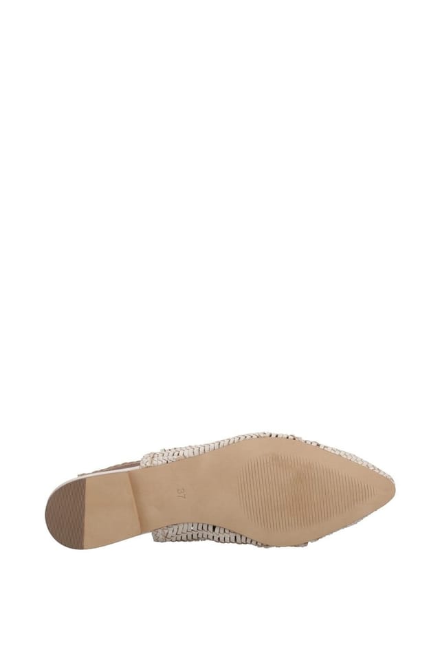 Hush Puppies Hush Puppies Women's Dalia Woven Slingback Ballerinas in Cream - 3