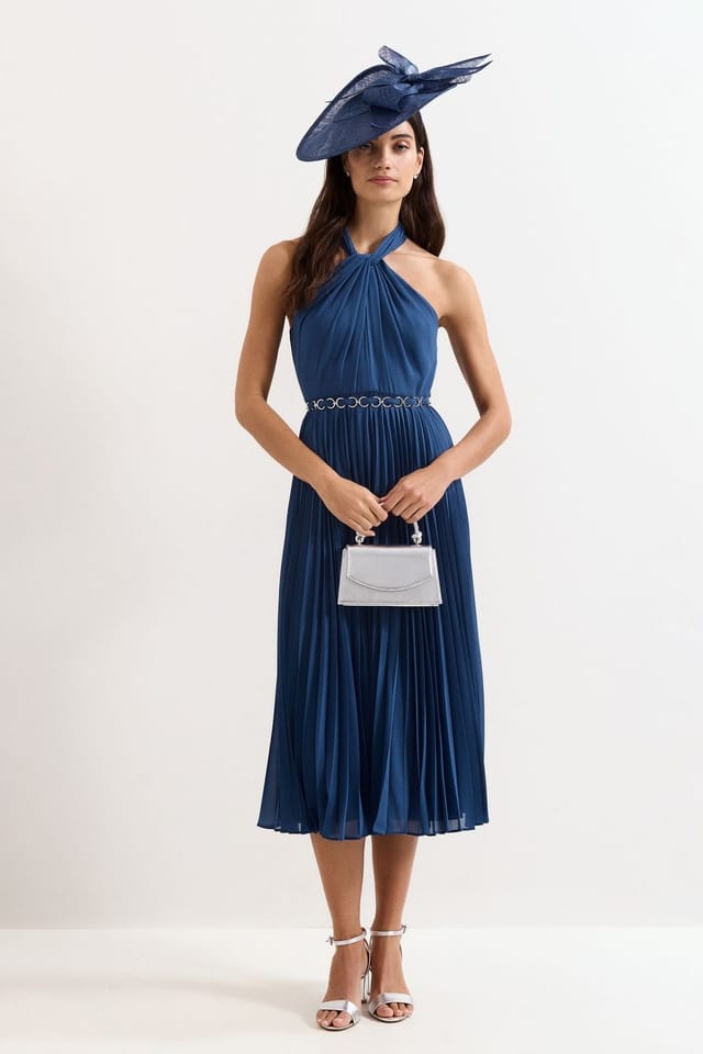 Phase Eight Phase Eight Women's Petite Sathia Dress in Indigo - 3