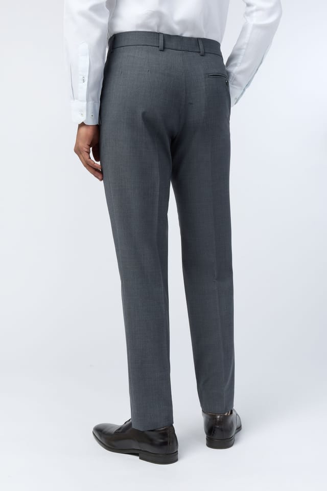 Ted Baker Ted Baker Men's Slim Fit Performance Panama Trousers in Charcoal - 2