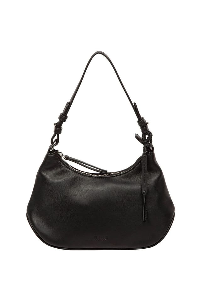Cultured London Cultured London Women's 'Amaya' Leather Grab Bag in Black - 2