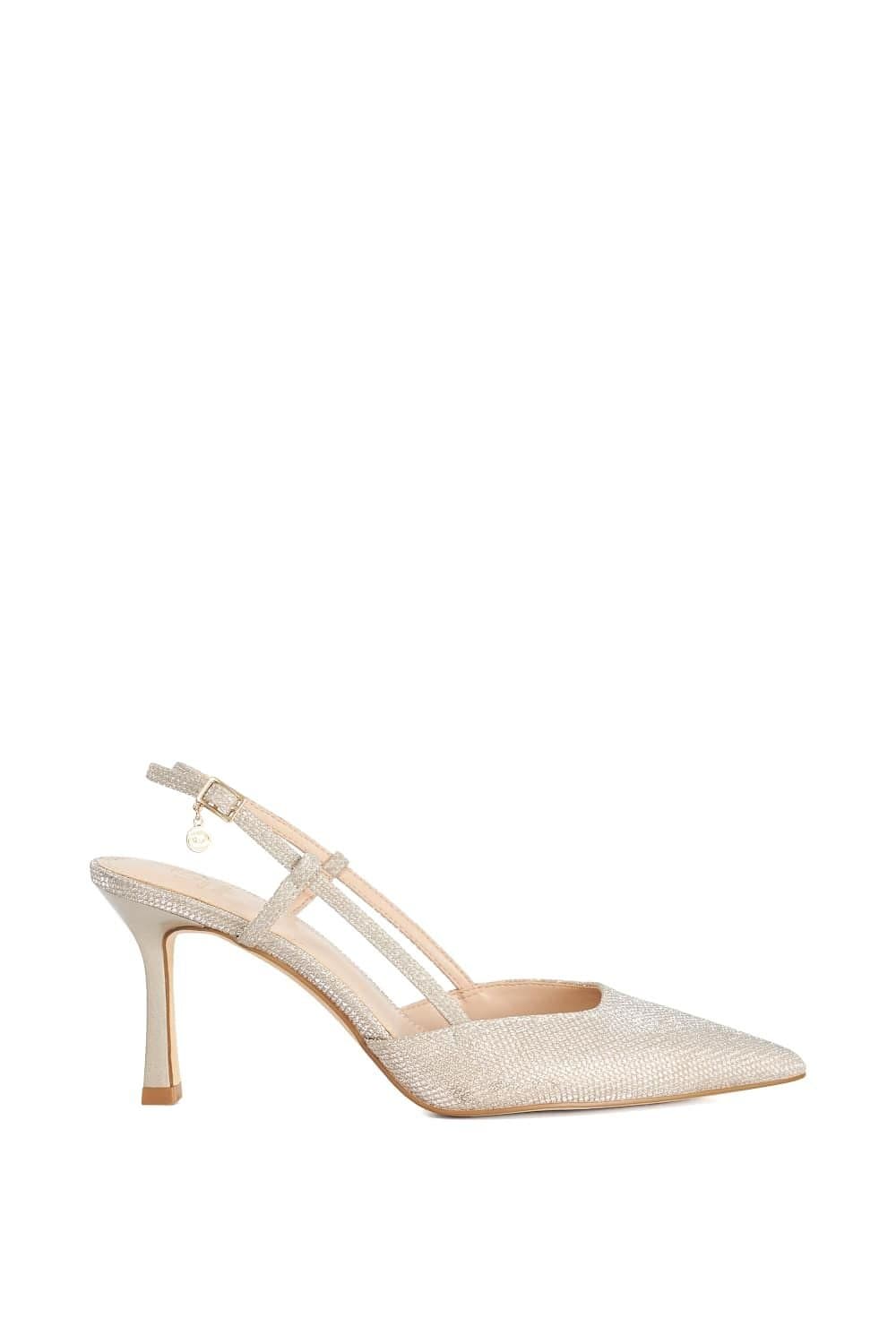 Dune London Dune London Women's 'Composure' Heeled Sandals in Metallics