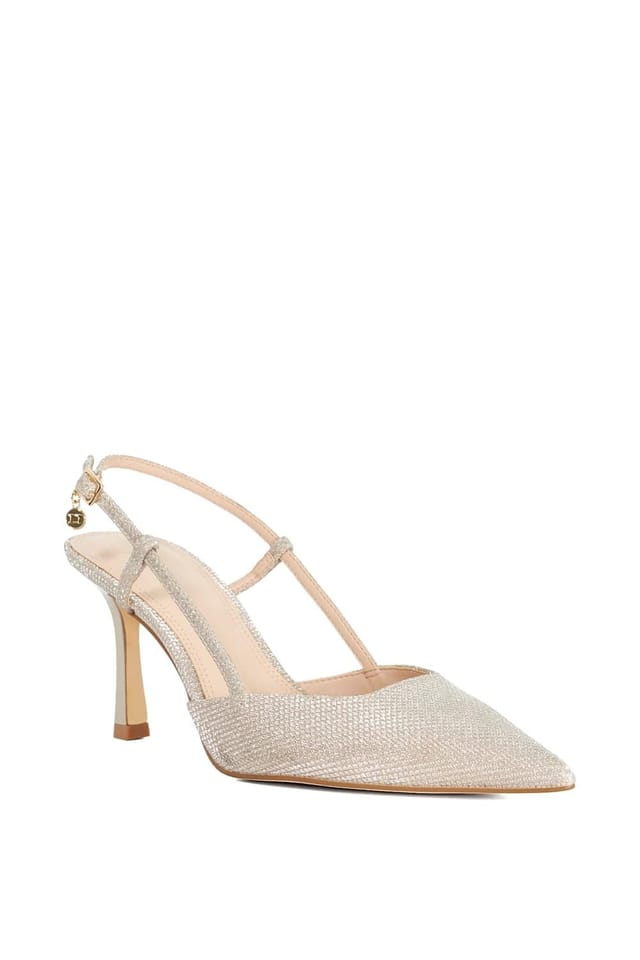 Dune London Dune London Women's 'Composure' Heeled Sandals in Metallics - 2