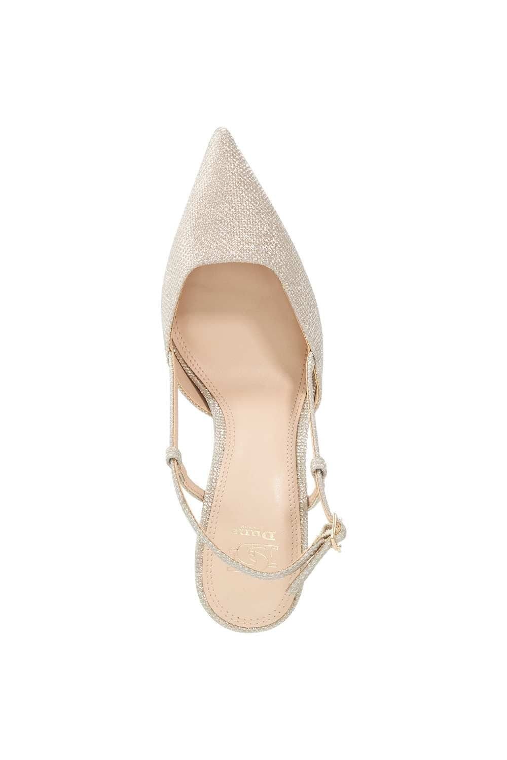 Dune London Dune London Women's 'Composure' Heeled Sandals in Metallics - 4