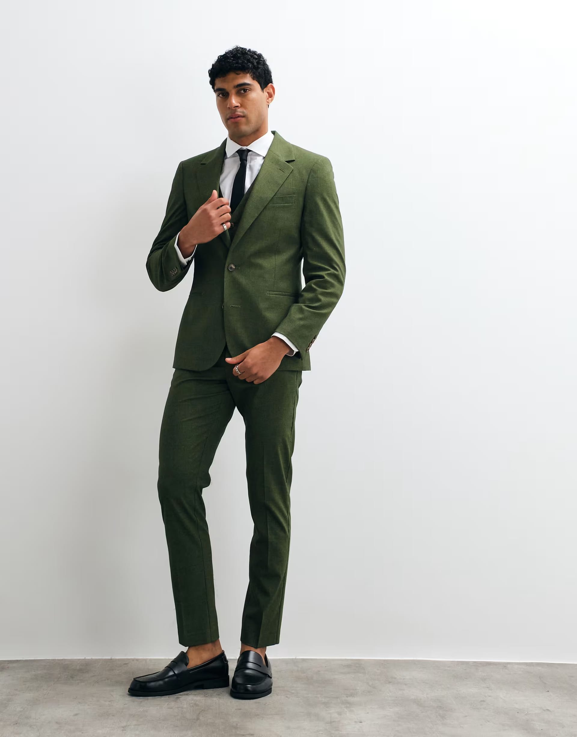 ASOS Green Skinny Suit Jacket