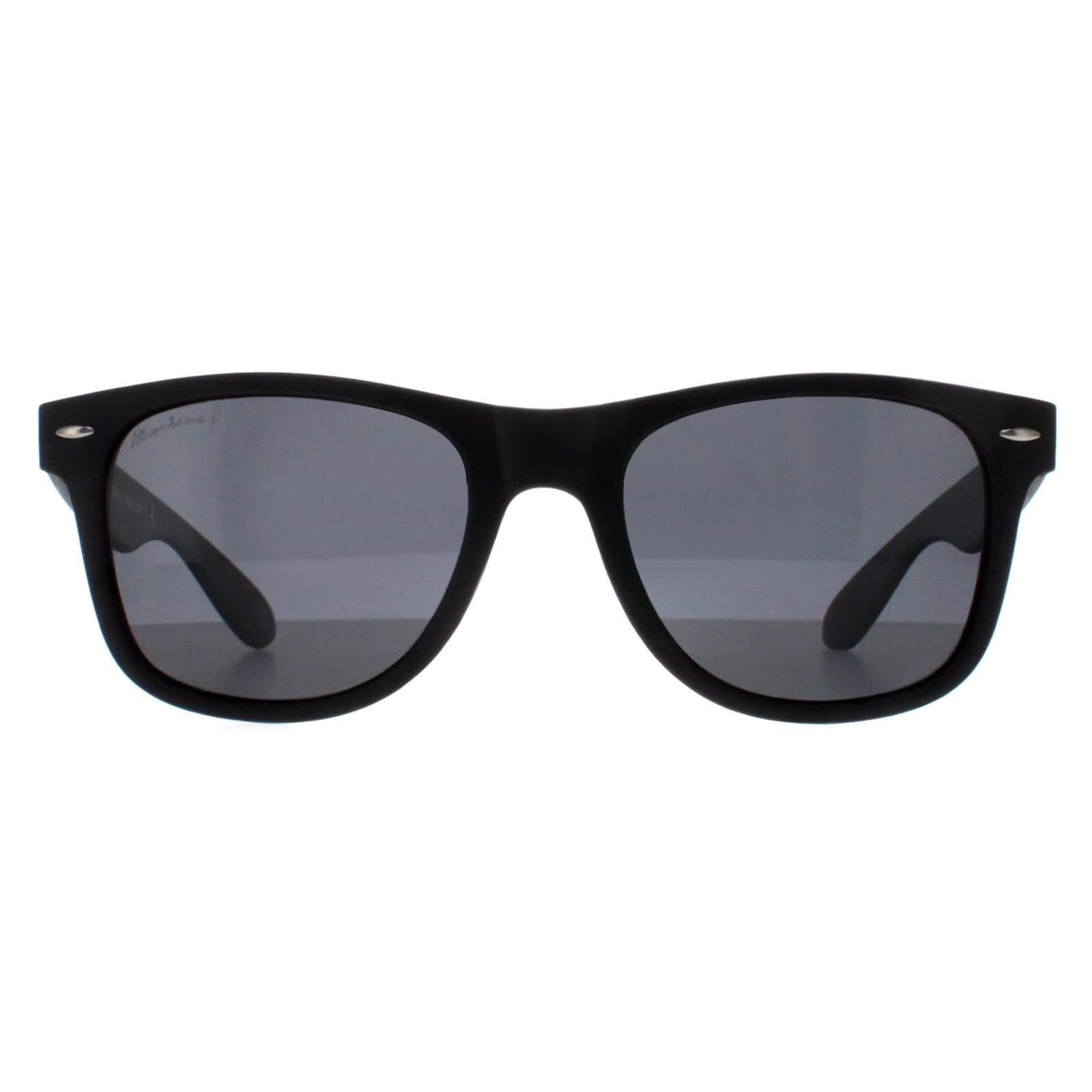 montana montana Men's Square Black Smoke Grey Polarized MP1-XL