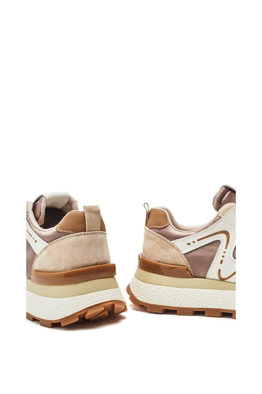 Moda In Pelle Moda In Pelle Women's 'Beenie' Alcantara Chunky Trainers in Taupe - 4