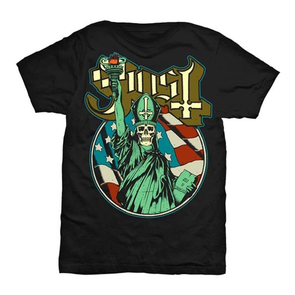 Ghost Ghost Men's Statue of Liberty T-Shirt in Black