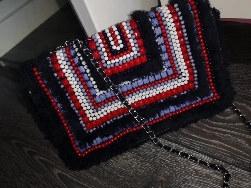 Zara Zara embroidered purse bag