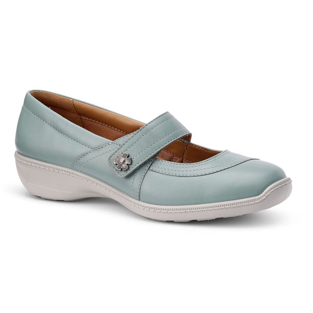 Hotter Hotter Women's Wide Fit 'Charity' Mary Janes in Duck Egg Blue - 2