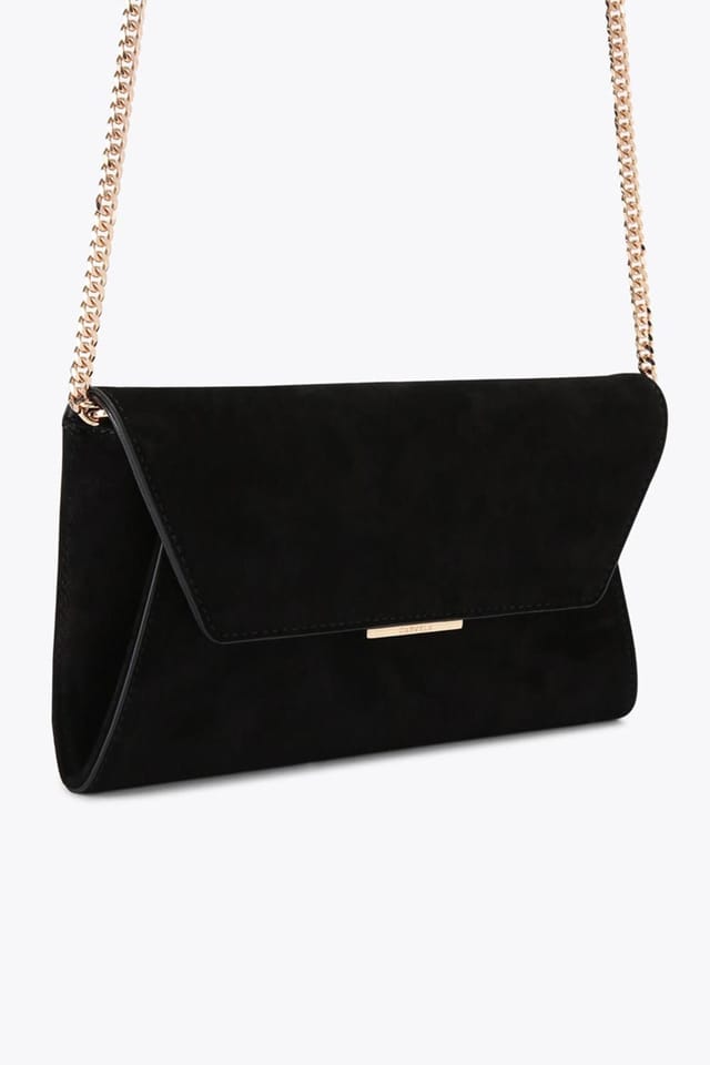 Carvela Carvela Women's 'Spirited Clutch' Suede Bag in Black - 2