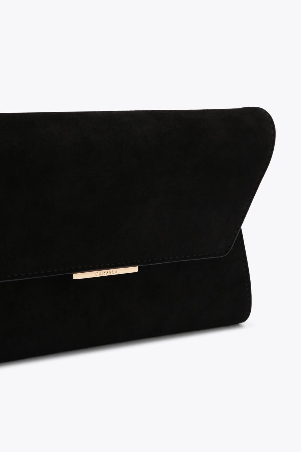 Carvela Carvela Women's 'Spirited Clutch' Suede Bag in Black - 4