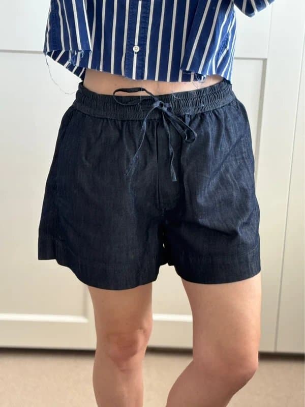 COS COS cotton lyocell shorts