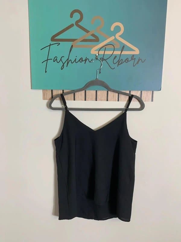 ASOS Ladies ASOS black summer camp top size 10