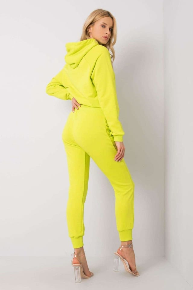 Love Lace Love Lace Women's Hooded Sweatshirt & Jogger Pants Set Style 176997 in Green - 3