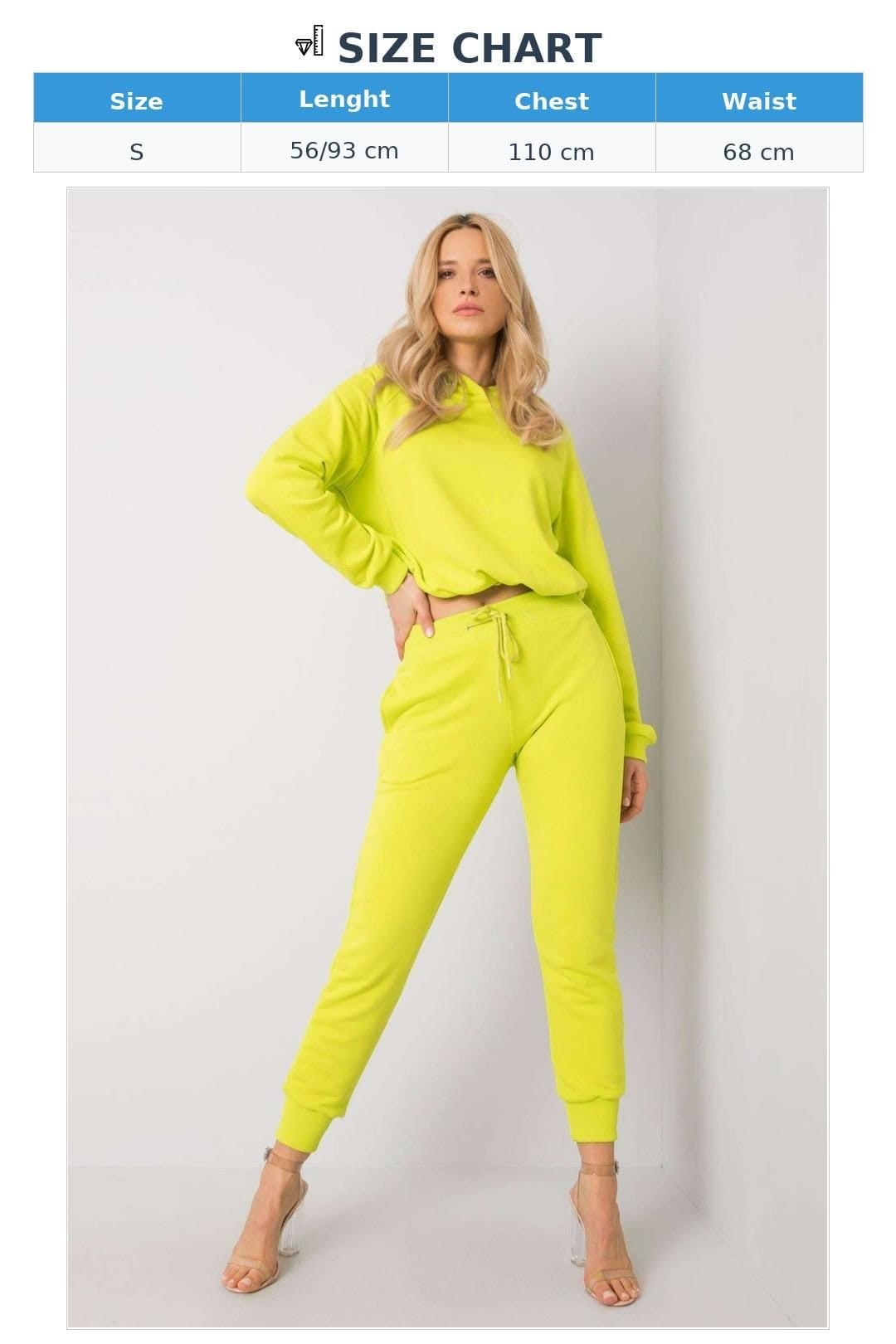 Love Lace Love Lace Women's Hooded Sweatshirt & Jogger Pants Set Style 176997 in Green - 4
