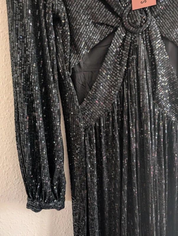 Style Cheat Style Cheat Tami sequin long dress black UK 16 BNWT