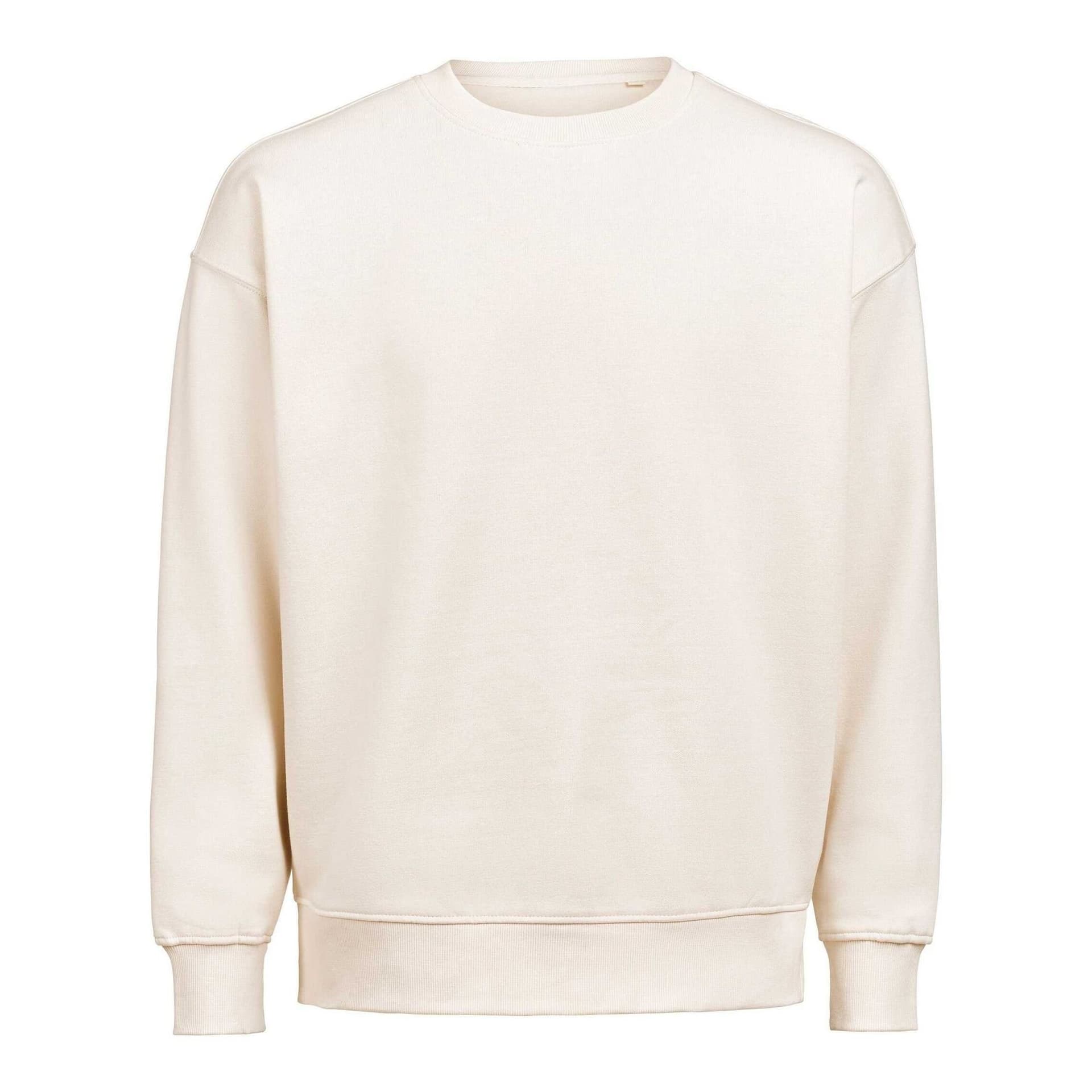 Untagged Movement Untagged Movement Men's Crew Neck Loose Fit Sweatshirt in Off-White