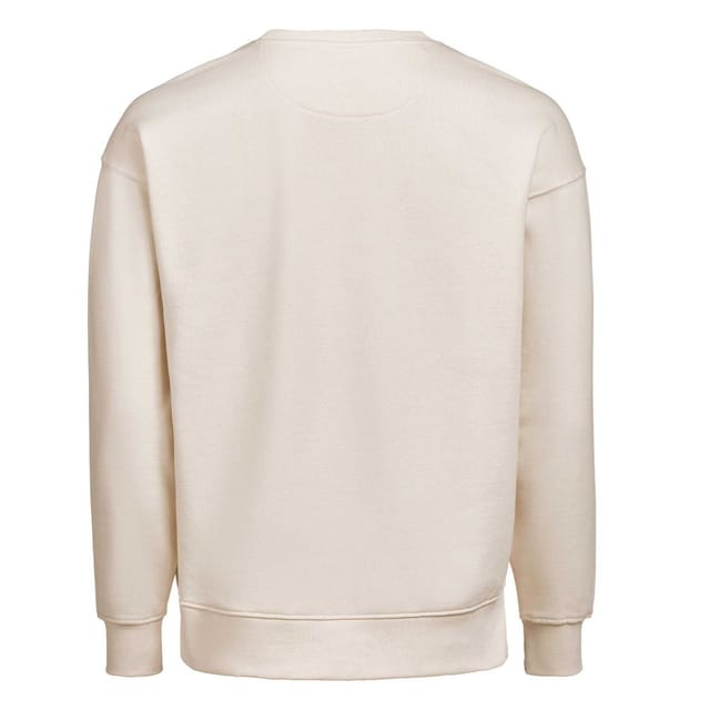 Untagged Movement Untagged Movement Men's Crew Neck Loose Fit Sweatshirt in Off-White - 2