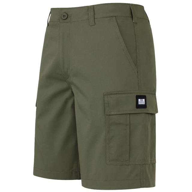Weekend Offender Weekend Offender Men's High Desert Dark Grey Shorts in Dark Green - 2