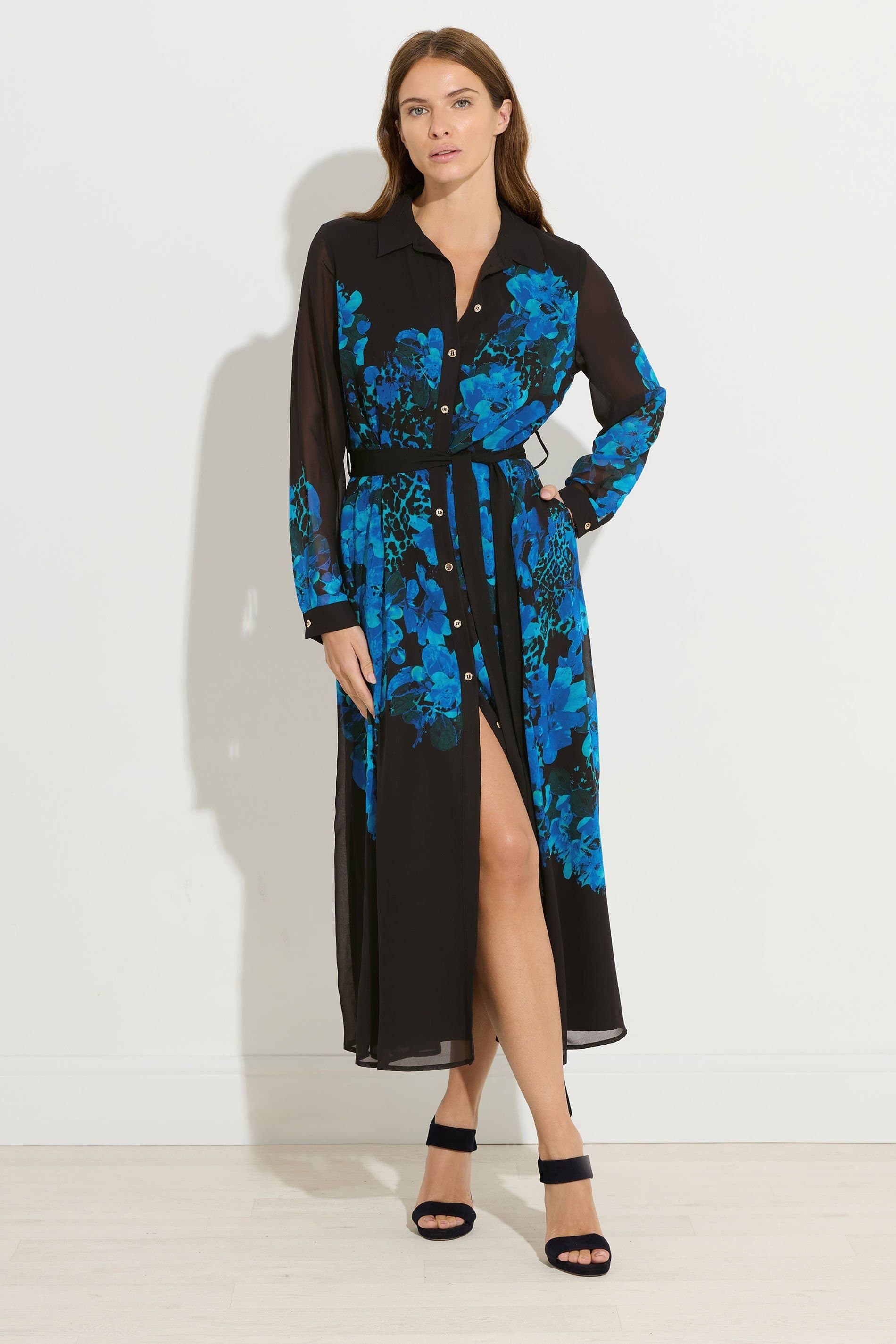 Star By Julien Macdonald Star by Julien Macdonald Women's Floral Print Shirt Dress in Black