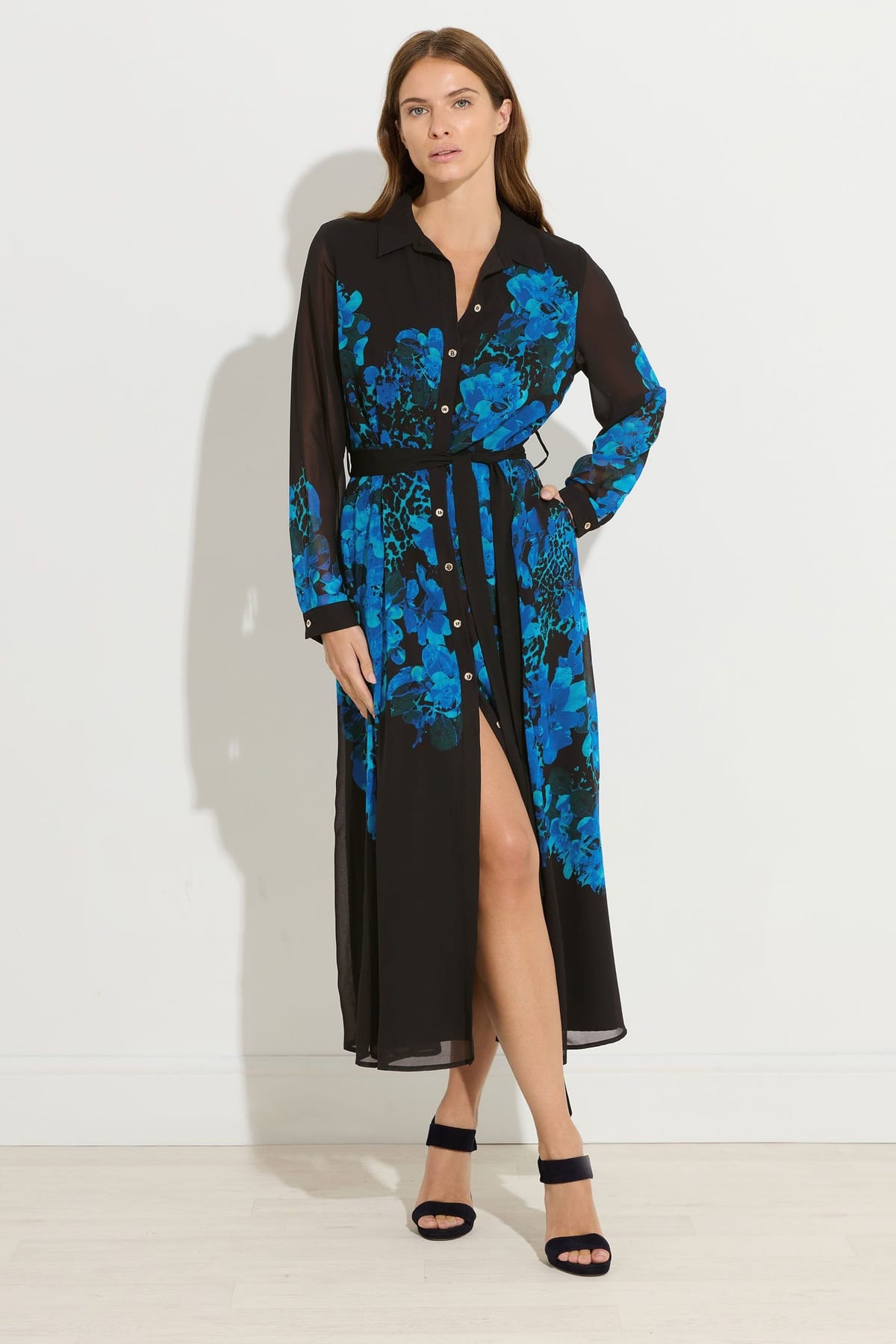 Star By Julien Macdonald Star by Julien Macdonald Women's Floral Print Shirt Dress in Black - 1