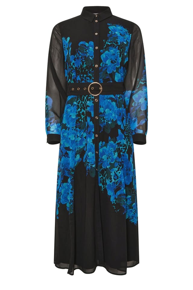 Star By Julien Macdonald Star by Julien Macdonald Women's Floral Print Shirt Dress in Black - 2