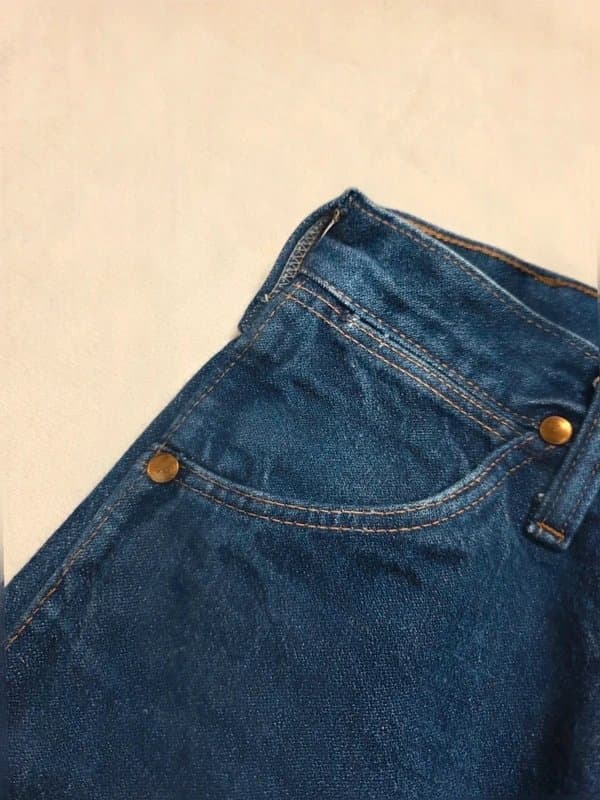 Wrangler Vintage Wrangler Blue Denim jeans – 90s Y2K High-Waist Straight Leg – w25 L32