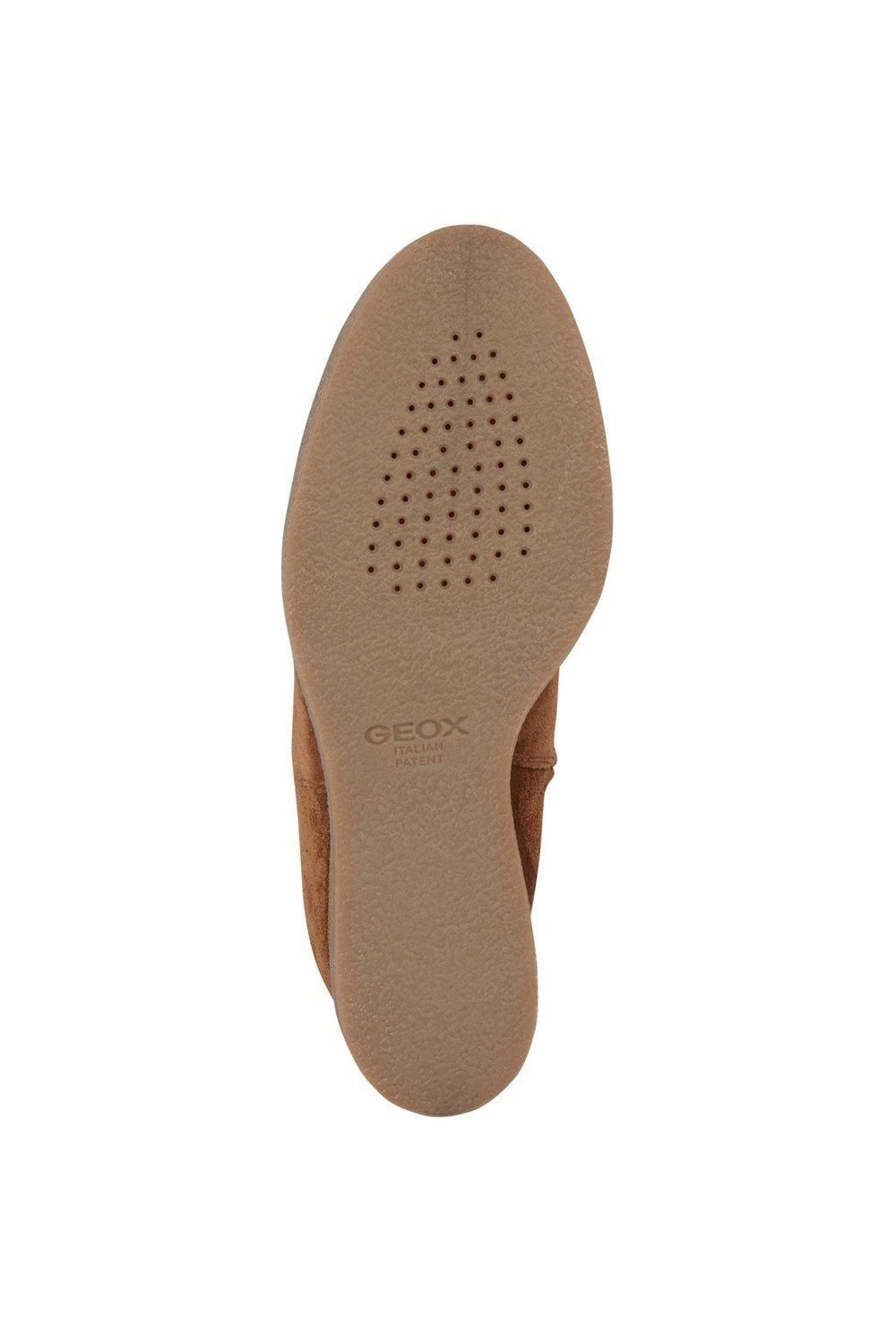 Geox Geox Women's D EILDEA WEDGE B ANKLE BOOTS in Brown - 3