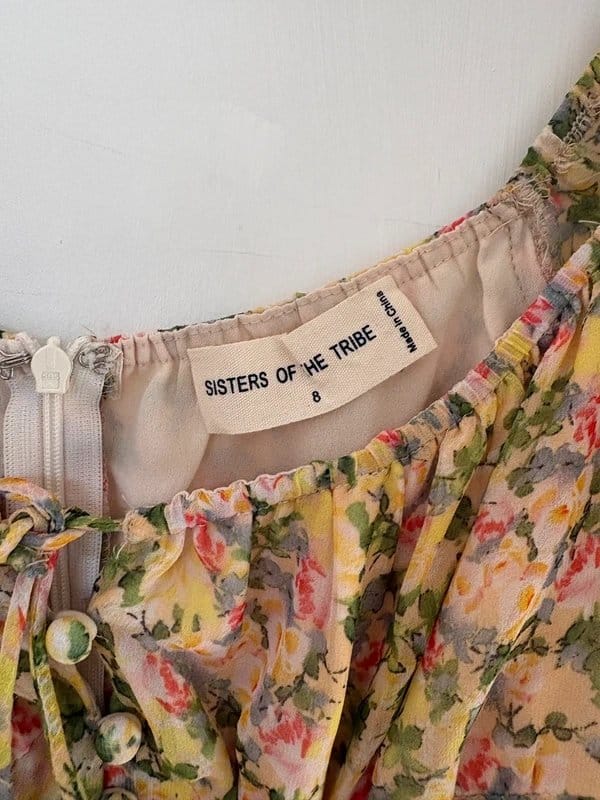 ASOS Floral Summer Dress in Yellow