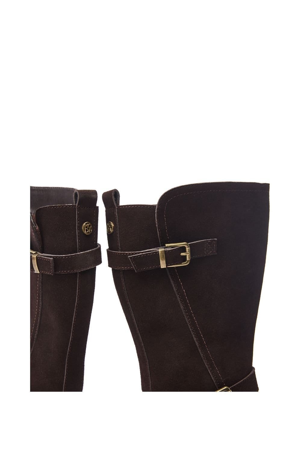 Moda In Pelle Moda In Pelle Women's 'Farrar' Suede Mid Calf Boots in Dark Brown - 4