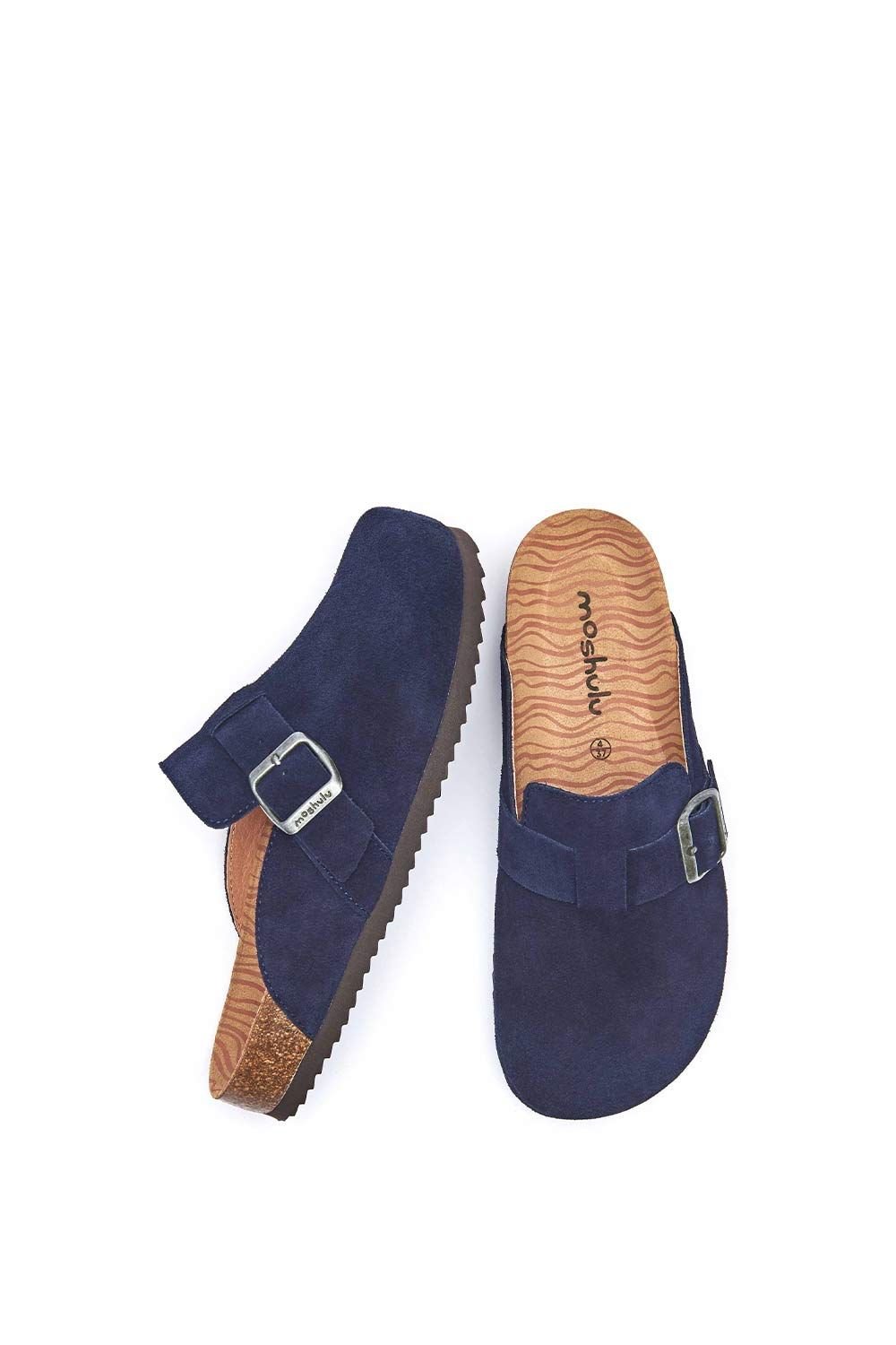 Moshulu Moshulu Women's 'Tulipa 2' Cork Footbed Clogs in Indigo - 2