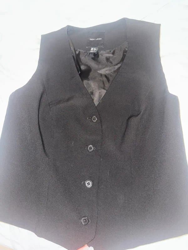 New Look Black waste coat