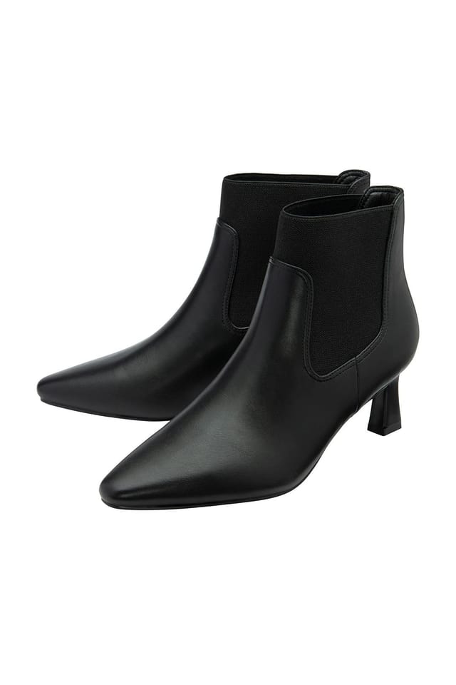 Lotus Lotus Women's Black Matt 'Blakely' Pointed Toe Shoe-Boots - 2