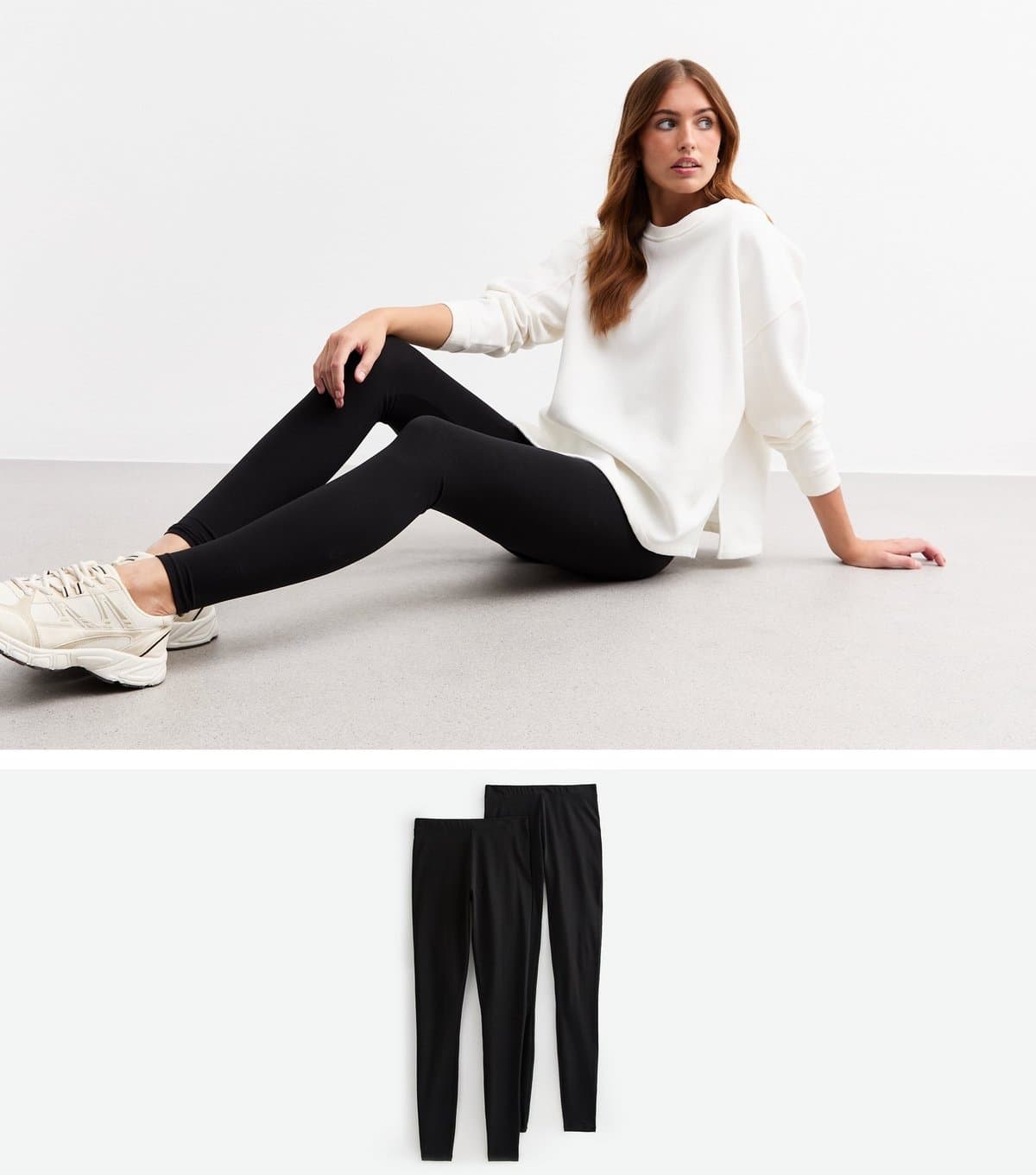 New Look Women's Tall Pack Of 2 Black Leggings New Look