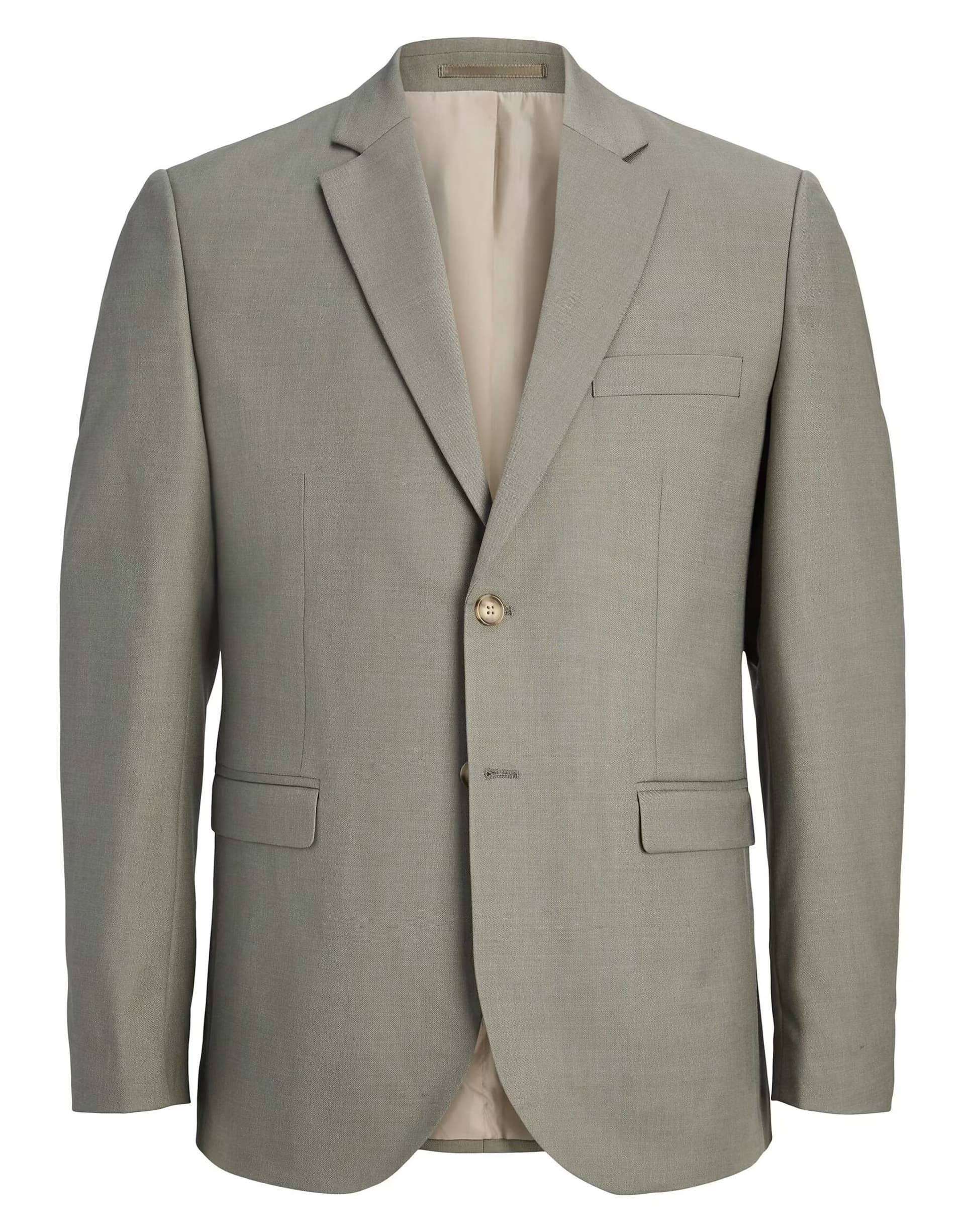 ASOS Jack & Jones Single-breasted blazer in smokey olive