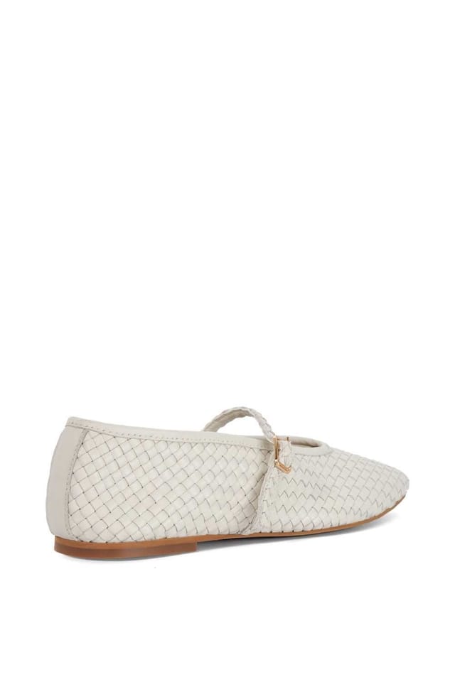 Dune London Dune London Women's 'Headliner' Leather Ballet Pumps in Natural - 3